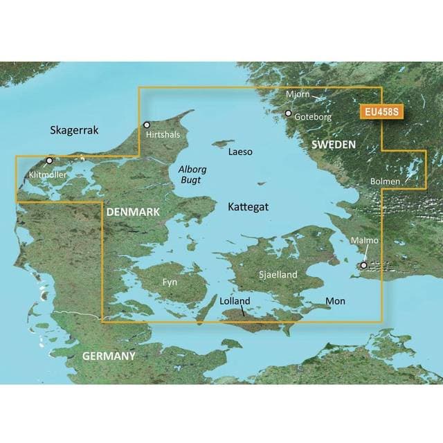 Garmin BlueChart g3 Vision Goteborg to Fyn Charts