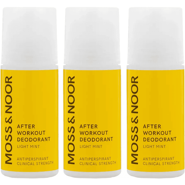 Moss & Noor After Workout Deo Roll-on Light Mint 60ml 3-pak