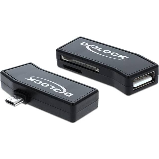 DeLock Micro-USB OTG Card Reader + 1x USB port (91730)