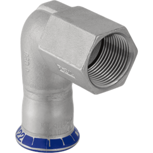 Geberit Mapress Vinkel Rustfri 15x1/2 Muffe/muffe