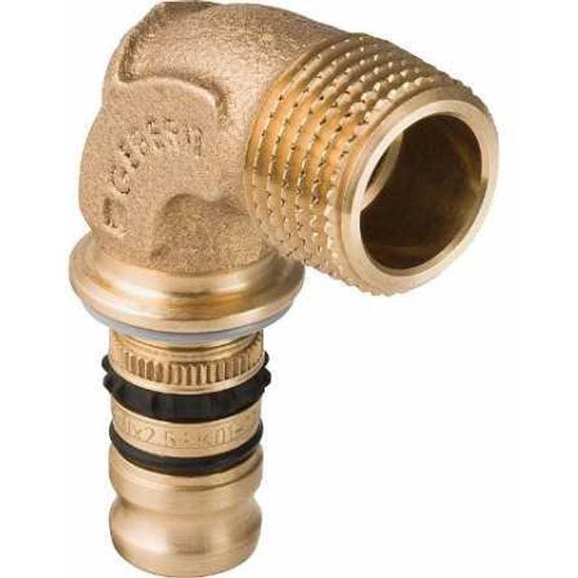 Geberit Mepla overgangsvinkel 26 mm 3/4'' nippel rødgods