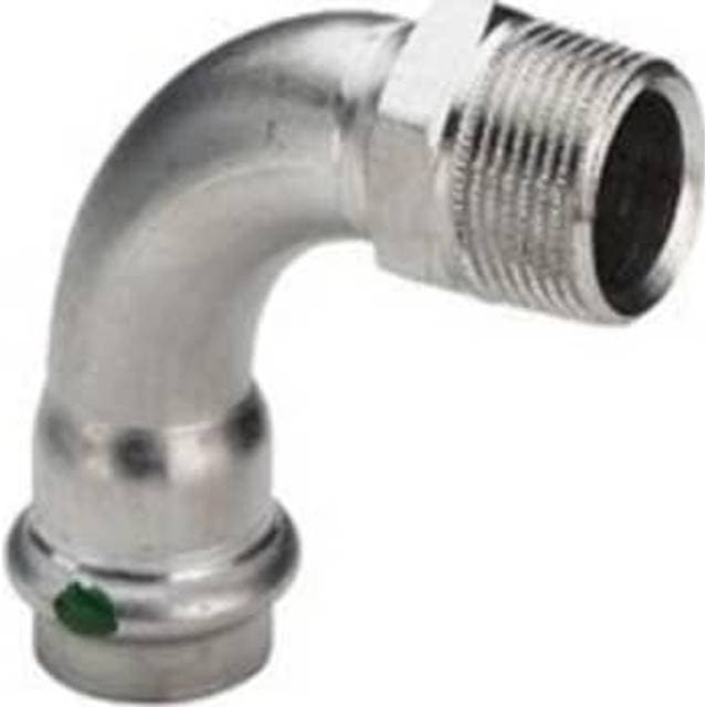 VIEGA Sanpress rustfri bøjning m/nippel t/brugsvand 18 mm x 3/4"