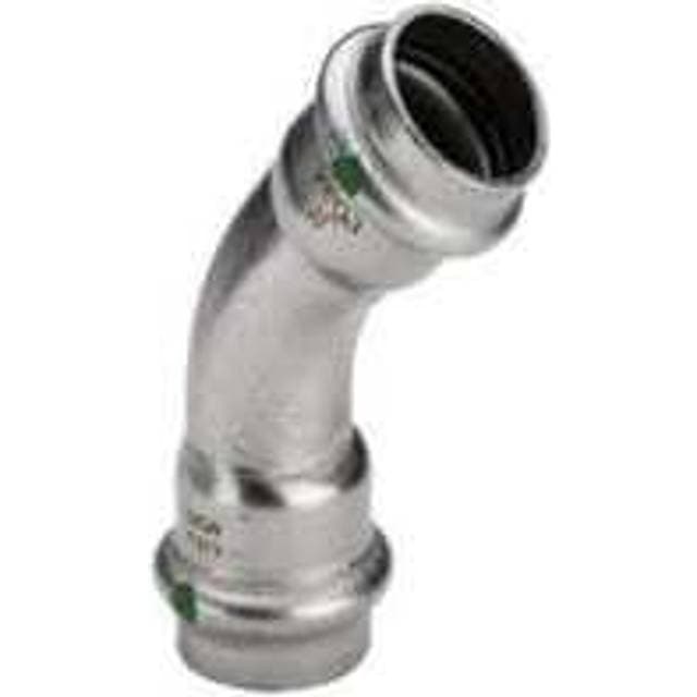 VIEGA Sanpress Inox bøjning 45° 35 Rustfritstål/blank, 435813