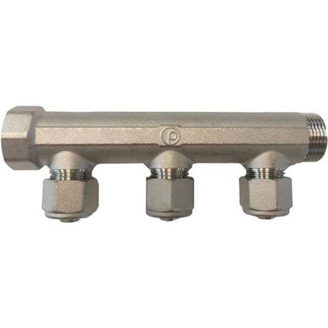 PETTINAROLI Fordelerrør Messing Tea 3 X 15 Mm Afgrening