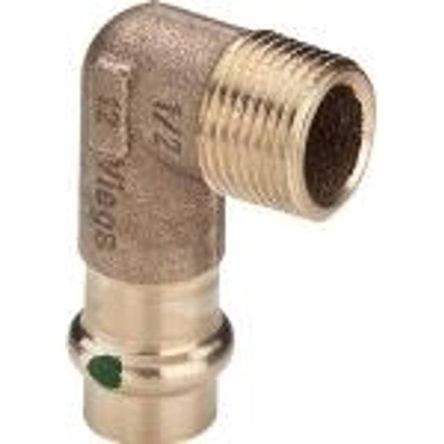 VIEGA 15 mm x 1/2" Sanpress overgangsvinkel 90°