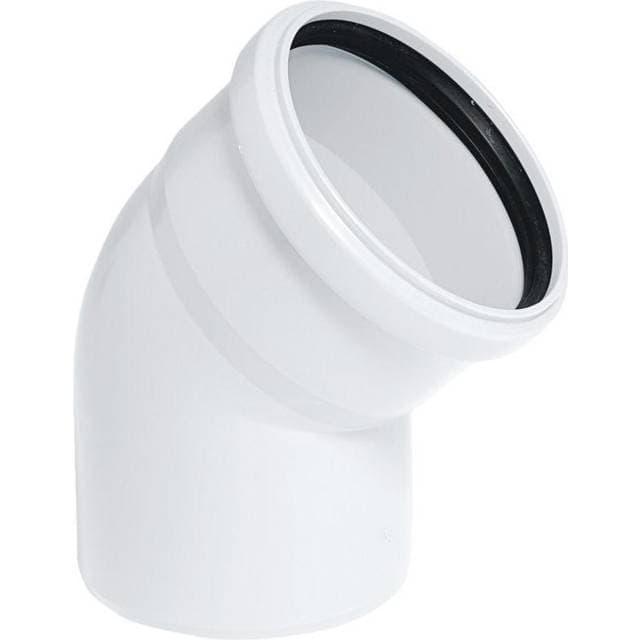 Solar Plus PP Bøjning 88 grader 32 mm med 1 muffe hvid