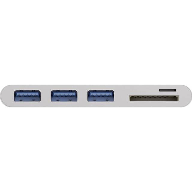 Goobay USB-C Card Reader for microSD/SD with USB Hub (62097)