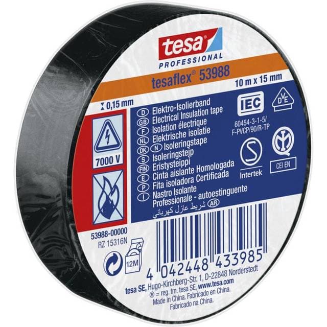 TESA 53988-00000-00 Professional Insulating Tape 10000x15mm