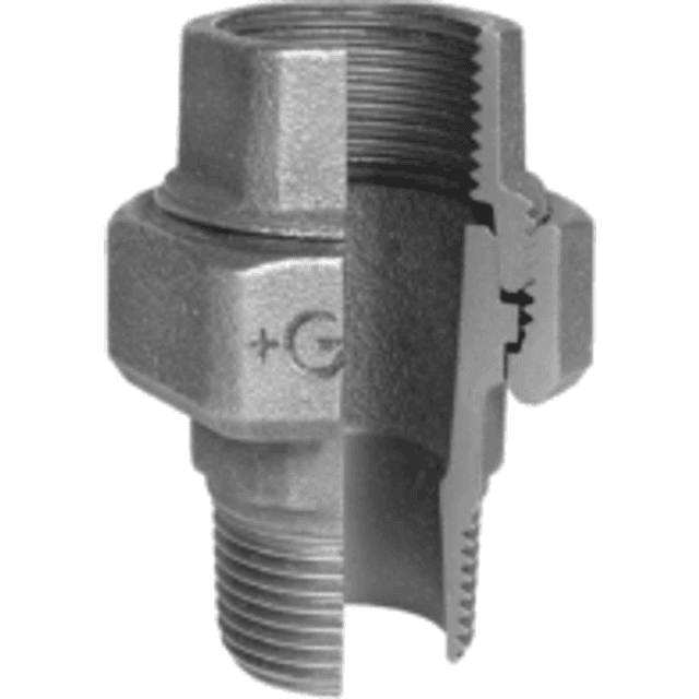 +GF+ Union Sort Muffe/nippel/konisk Tætning 3/8