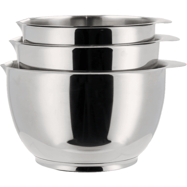 Rosti Sæt med 3 rustfri røreskåle 1,5L/2,0L/3,0L Margretheskål 3 L