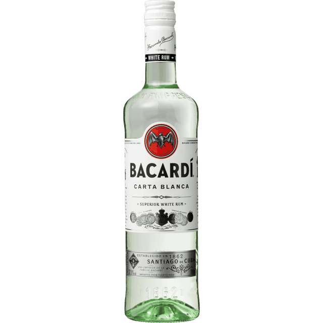 Bacardi Carta Blanca Superior White Rum 37.5% 70 cl