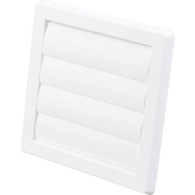 Duka lamelventil type 70/10C Ø100x180x180 mm hvid