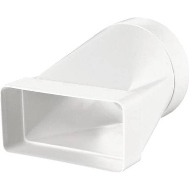 Duka Overgang fra fladkanal 110x55 mm til Ø100 mm rør