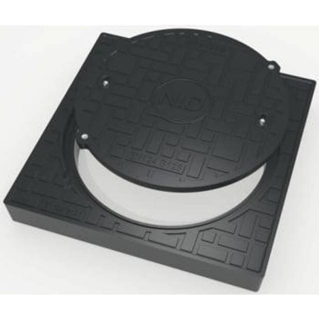 Nid NID 600 x 95 mm karm/dæksel, firkantet, fast, 12,5 t, komposit