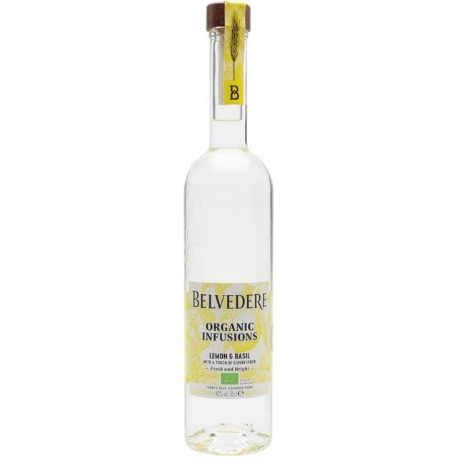 Belvedere Organic Infusions Lemon and Basil Vodka 40% 70 cl