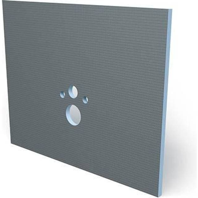 Wedi I-Board Toiletinddækning Forborede Huller 1200 x 1245 x 20 mm