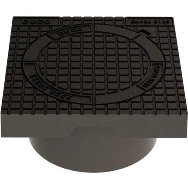 Duco 315 x 195 mm karm/dæksel m/lås, firkantet, fast, 12,5 t, GG