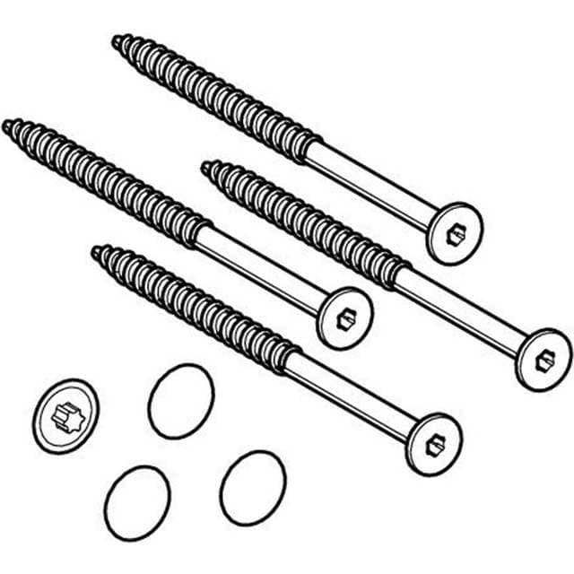 Geberit monteringssæt m/kappe t/gulvmont.toilet