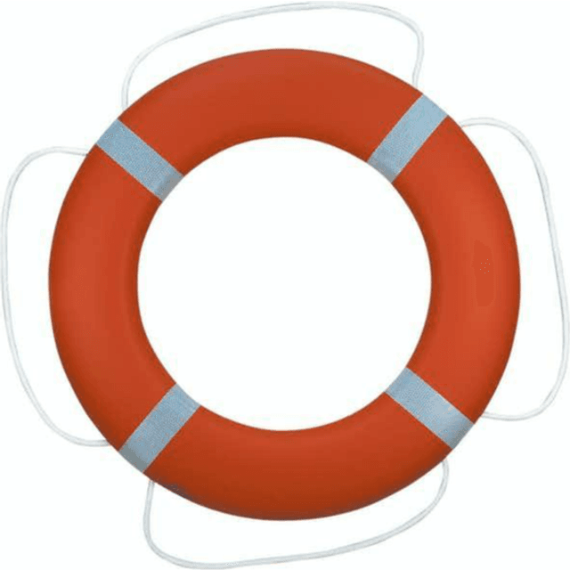 Nautec Redningskrans FP450 Solas Rød Uden Kasteline