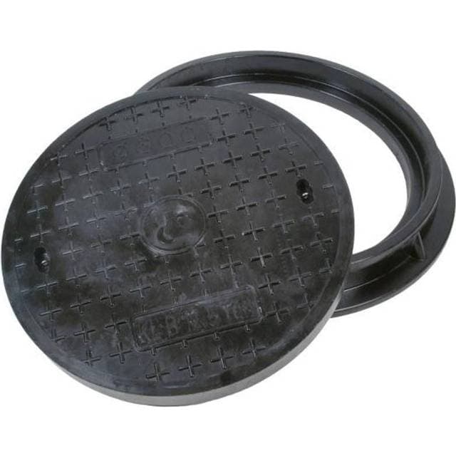 Lauridsen LH Letvægtsdæksel/karm Glasfiber Ø600