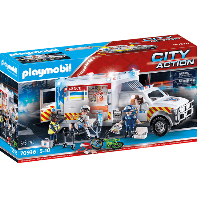 Playmobil Rescue Vehicles Ambulance with Lights & Sound