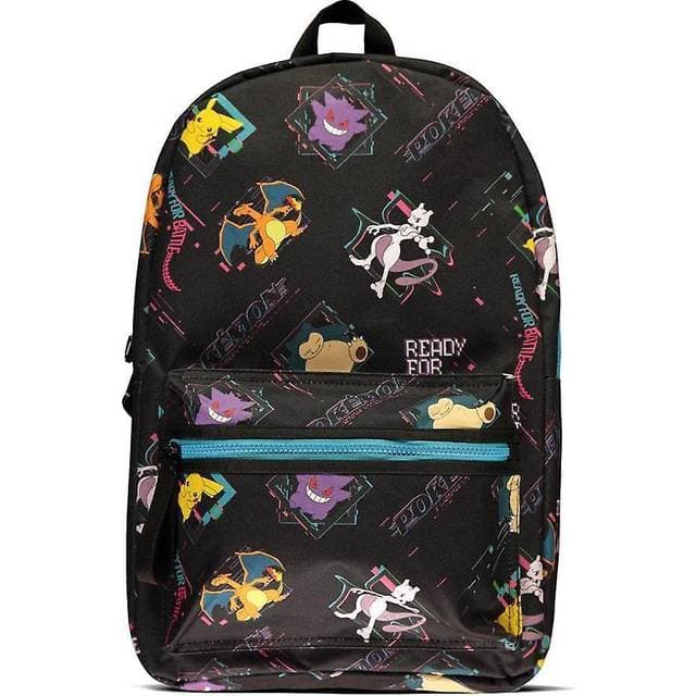 Pokémon Characters All-Over Print Backpack - Black
