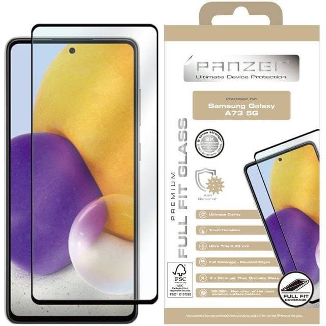 Panzer Premium Full-Fit Glass Screen Protector for Galaxy A73