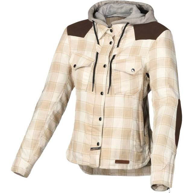 Macna MC-Hættetrøje Inland Dame - Grøn/Brun Dame