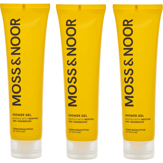 Moss & Noor After Workout Shower Gel Clean Eucalyptus 3-pak