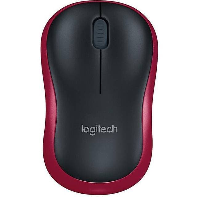 Logitech M185 Wireless Mouse, Red