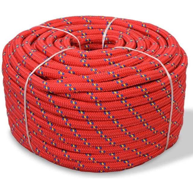 vidaXL Polypropylene Marine Rope 16 mm 250 m Red