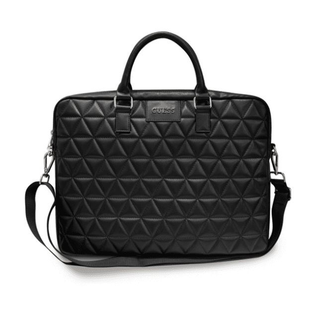 Guess Quilted Computer Bag 15" - Black