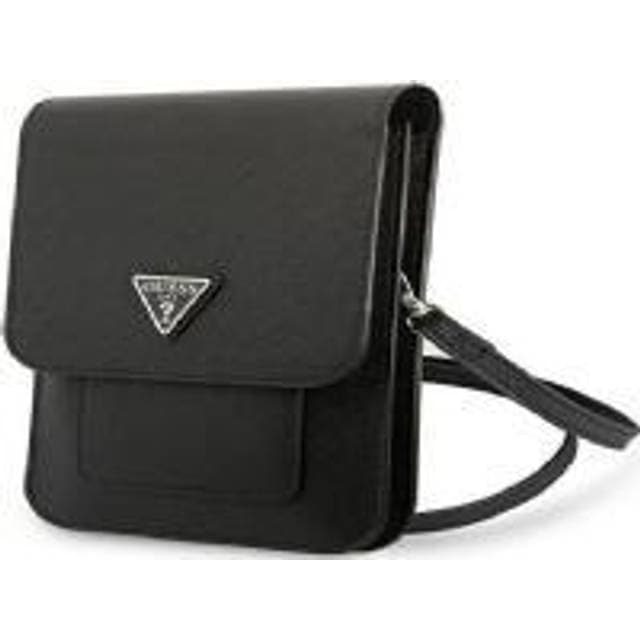 Guess Handbag GUWBSATMBK black/black Saffiano Triangle