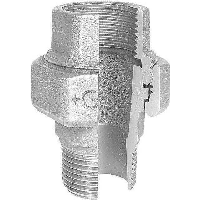 +GF+ Union galvaniseret 3/4” muffe-nippel