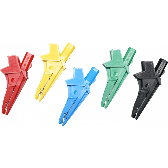 Elma Instruments Krokodillenæb kraftig isoleret rød