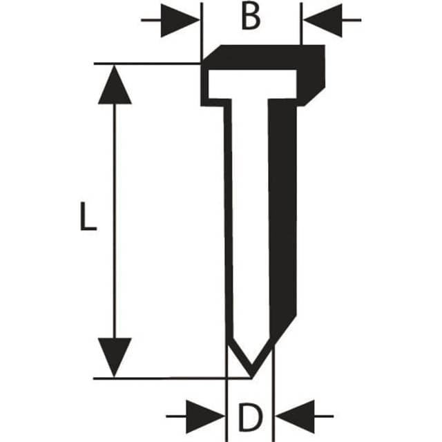 Bosch SK50 Nail 19G 1.2mm 19mm Galvanized (2608200512)