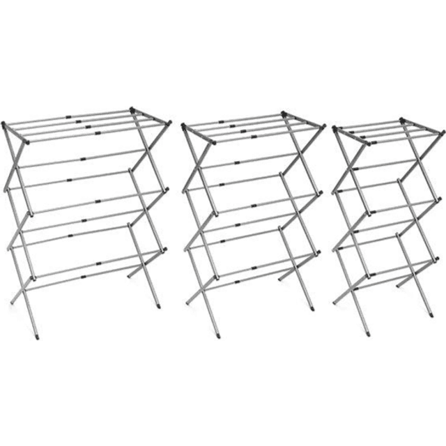 InnovaGoods Folding and Extendable Metal Clothes Dryer with 3 Levels Cloxy