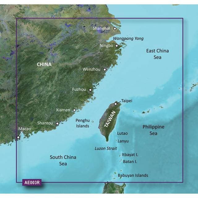 Garmin BlueChart g3 Vision Taiwan Coastal Charts