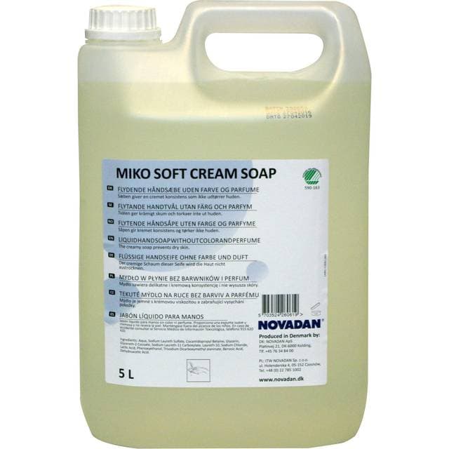 Novadan MIKO cremesæbe Soft Cream Soap Svanemærket 5