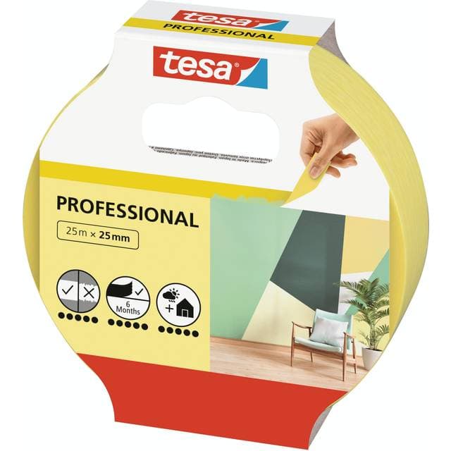 TESA 2263188 Indoor Professional Paint Tape 25000x25mm