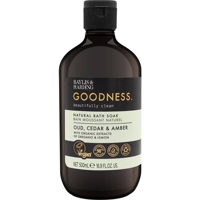 Baylis & Harding Goodness Oud, Cedar Amber Bath Soak 500 500ml