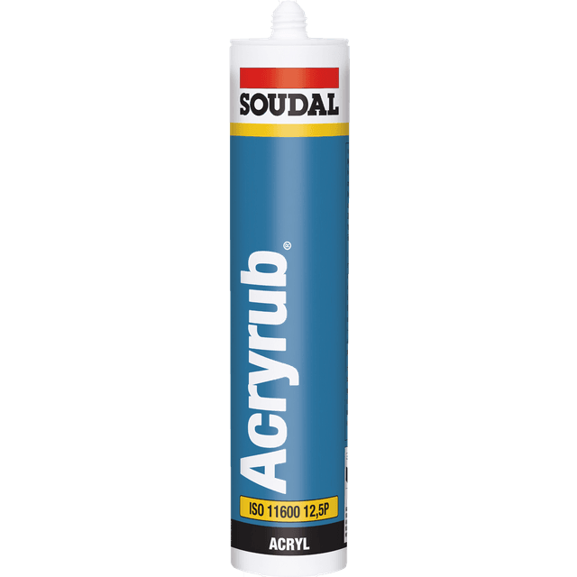 Soudal akrylfuge Acryrub 310ml patron frostsikker 1stk