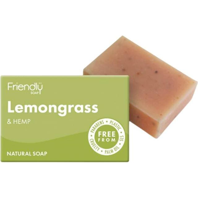 Friendly Soap Natural Lemongrass & Hemp Bath 95g