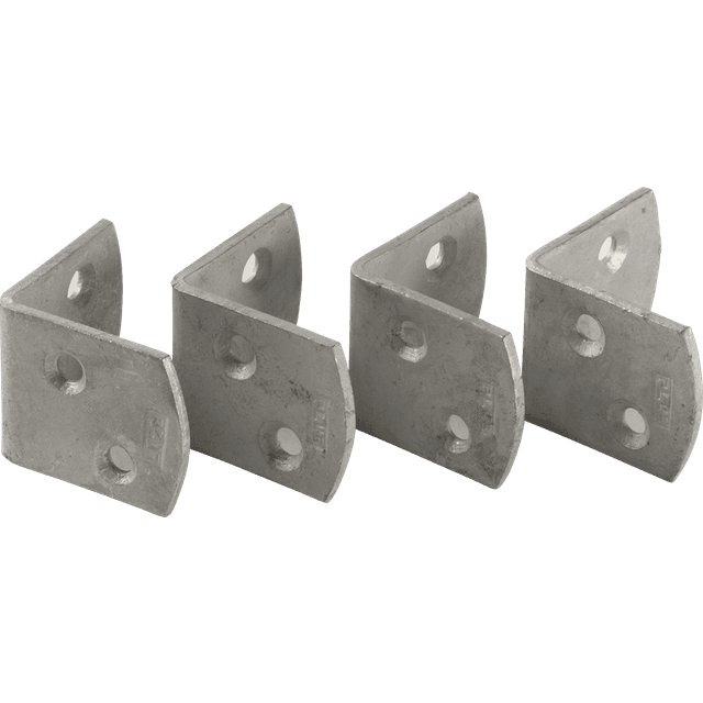 Plus L-Beslag 4 stk. varmgalv. rustfrie skruer