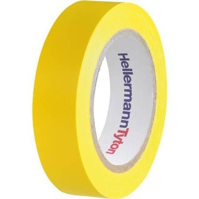HellermannTyton Tape isolerende PVC gul 10 mtr
