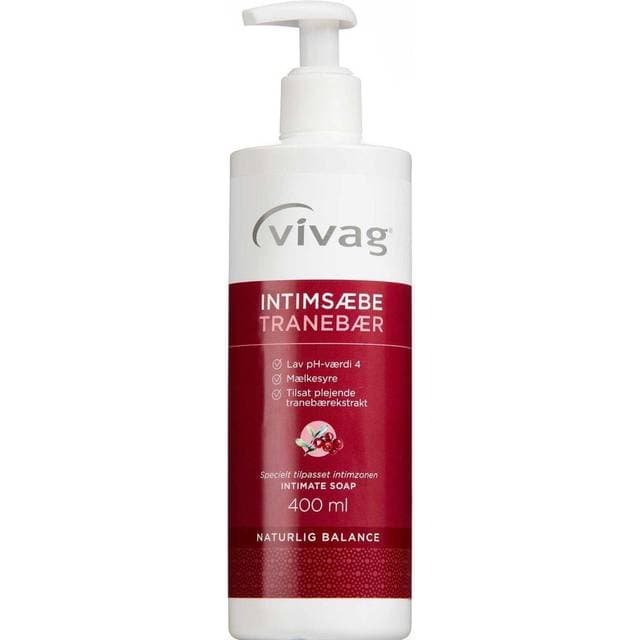 Vivag Intimsæbe Tranebær 400ml