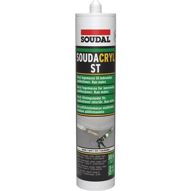 Soudal akrylfuge 300ml malbar frostsikker 1stk