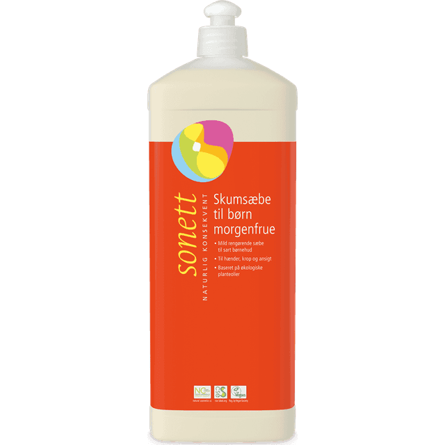 Sonett Skumsæbe til børn med Morgenfrue Refill 1000ml