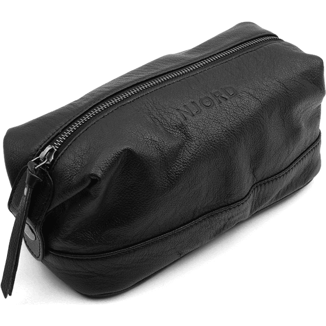 Njord Toilettaske Black (Goat Skin)