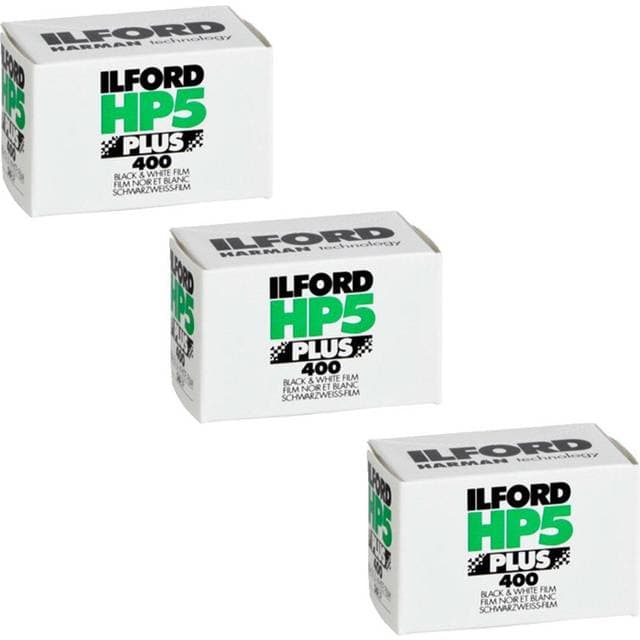 Ilford HP5 Plus 35 mm ISO 400 36 Exposures Black and White Film 3 Pack
